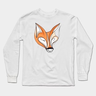 Abstract Fox Lines Long Sleeve T-Shirt